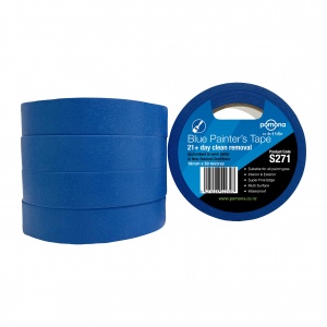 Pomona Blue Painter’s 21+ Day Masking Tape 36mm x 50m (Box of 16)