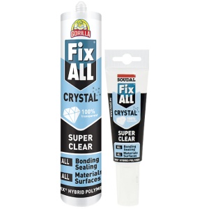 Gorilla FixAll Crystal Sealant & Adhesive 300gr Clear