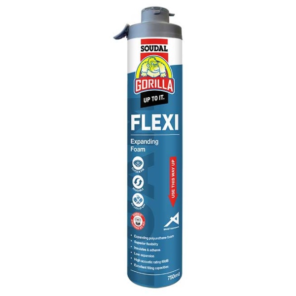 Gorilla FLEXI Expanding Foam Click&Fix 750ml