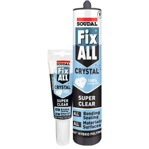 Soudal FixALL Crystal Clear Sealant and Adhesive