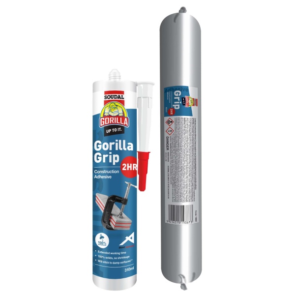 Gorilla Grip 2 Hour Cure Construction Adhesive 310ml