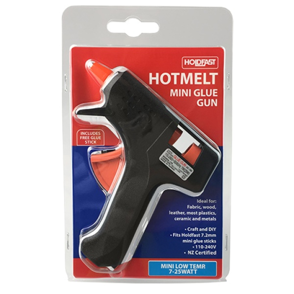 Holdfast Hotmelt Glue Gun Mini Low Temp 7-25watt