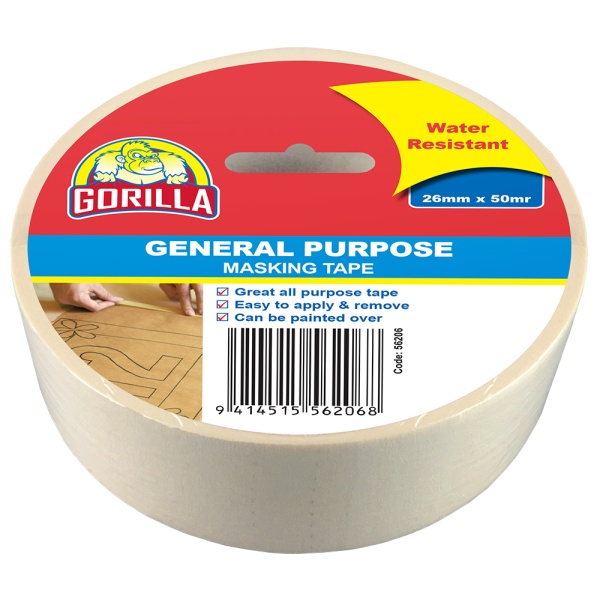 Gorilla Masking General Purpose Tape 36mm x 50mr