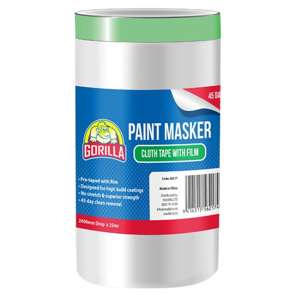 Gorilla Paint Masker Cloth Film 45 Day 1200mm x 25mr