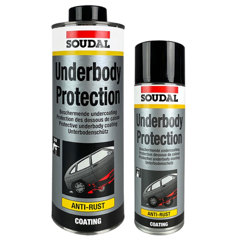 Soudal Underbody Protective Coating Gun Grade 1kg Black Trade Products