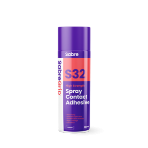 Sabre Grip S32 High Strength Adhesive Aerosol 500ml