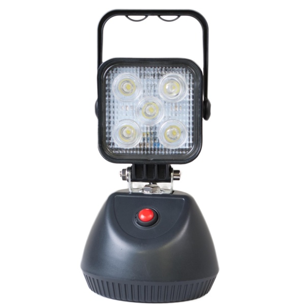 LED Work Lights: 15W LED Portable Flood Light - Magnetic Base
