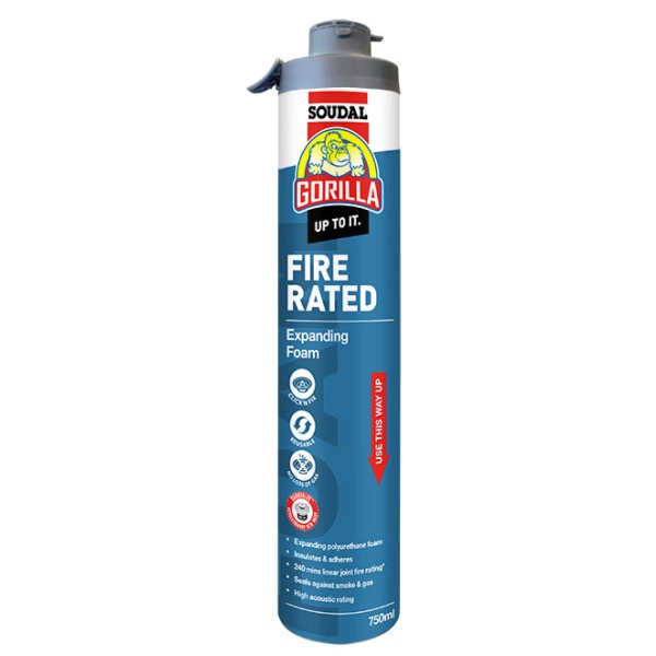 Gorilla Fire Rated Expanding Foam Click&Fix 750ml