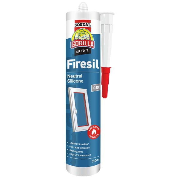 Gorilla Firesil Neutral Silicone 310ml Grey