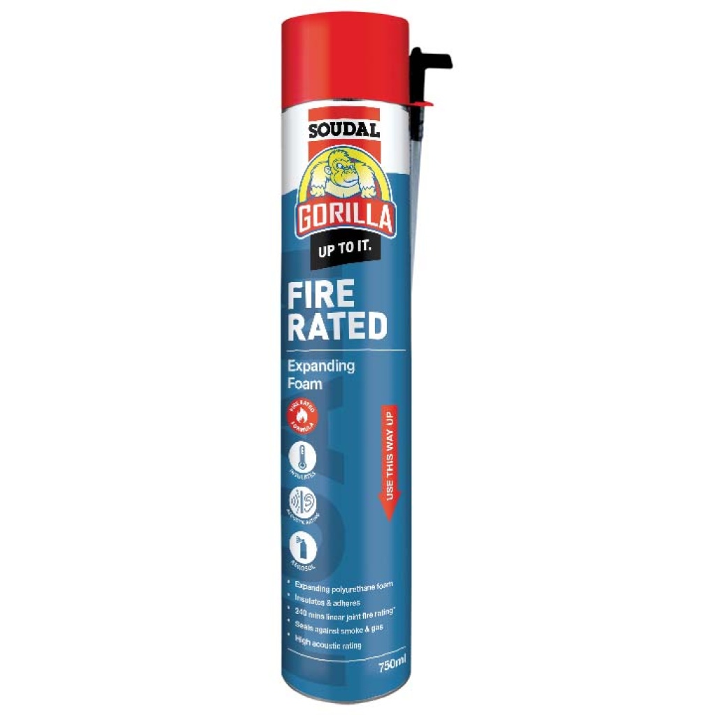 Gorilla Fire Rated Expanding Foam 750ml Aerosol Trade Products