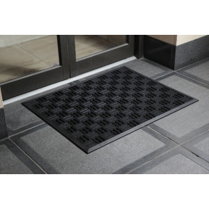 Entrance Mat Texas Rubber Mat 800mm X 1000mm (Black)