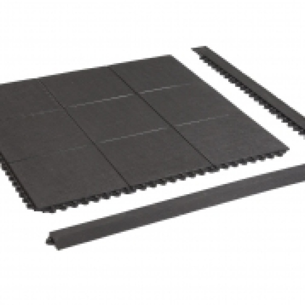 Work Mat MultiZone Rubber Mats 16mm 910mm X 910mm (Black) - Image 3