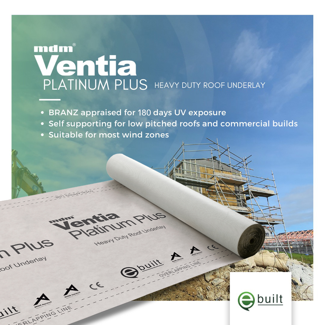 VENTIA PLATINUM PLUS HEAVY DUTY SS ROOF & WALL UNDERLAY 1.5m x 50m (75m2)