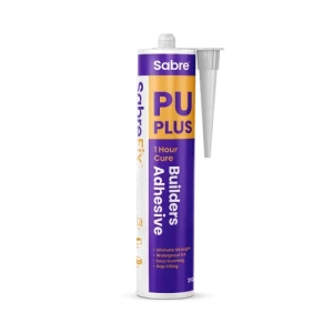 SabreFix PU Plus 1HR Construction Adhesive 310ml (Box of 12)