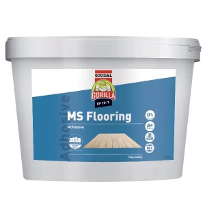 Gorilla MS Flooring Adhesive 18kg (3x6kg) Light Brown