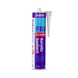 SabreSeal FRA Fire-Rated Acrylic Sealant White 300ml (Box of 25)