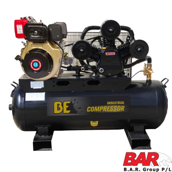 160L Diesel Air Compressor - Industrial Belt Drive