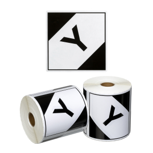 DG Label Limited Quantity Airfreight - White/Black, 99mm x 99mm (500 Labels per roll)