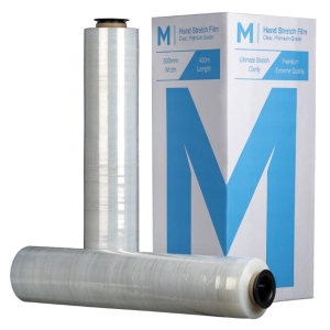 Cast Hand Stretch Film - Clear, 500mm x 400m x 15mu (4 rolls)
