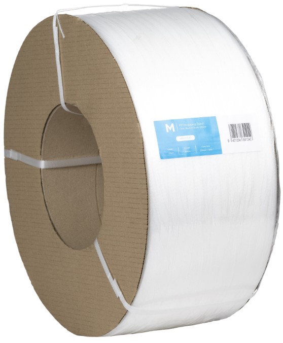 Polypropylene Machine Strapping Band 12mm x 3000m - Clear