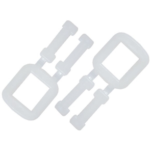 Polypropylene Buckles – White, Light Duty, 12mm (Box of 1000)