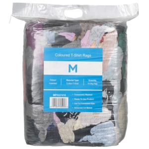 Coloured Cotton T-Shirt Rags 10Kg