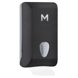 Matthews Half Slimfold Towel Dispenser - 400 Sheet Capacity - Black