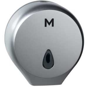 Matthews Single Jumbo Roll Dispenser - 1 Roll Capacity - Silver