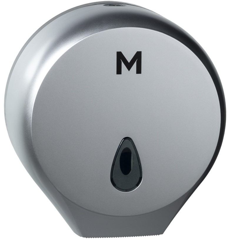 Matthews Single Jumbo Roll Dispenser - 1 Roll Capacity - Silver